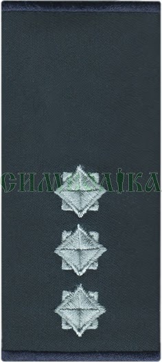 Погон ДСНС Старший лейтенант/ сірі /липучка - 9х5 см / муфта - 10х5 см !