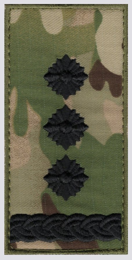 Погон ЗСУ Полковник /тк.multicam/ 10х5см !