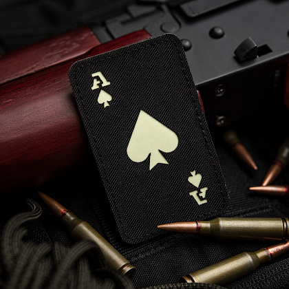 M-Tac нашивка Ace of Spades Laser Cut Black/GID (51109299)