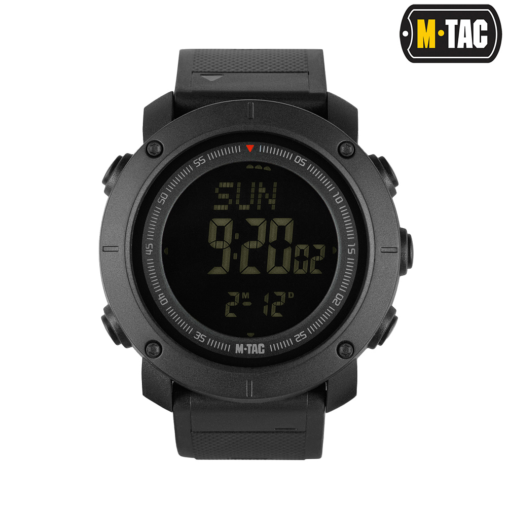 M-Tac годинник тактичний з компасом 2095 Black (50009002)