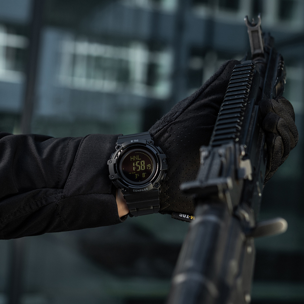 M-Tac годинник тактичний з компасом 2233 Black (50010002)