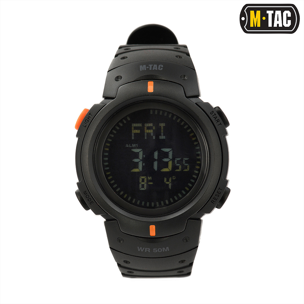 M-Tac годинник тактичний з компасом Black (50003002)