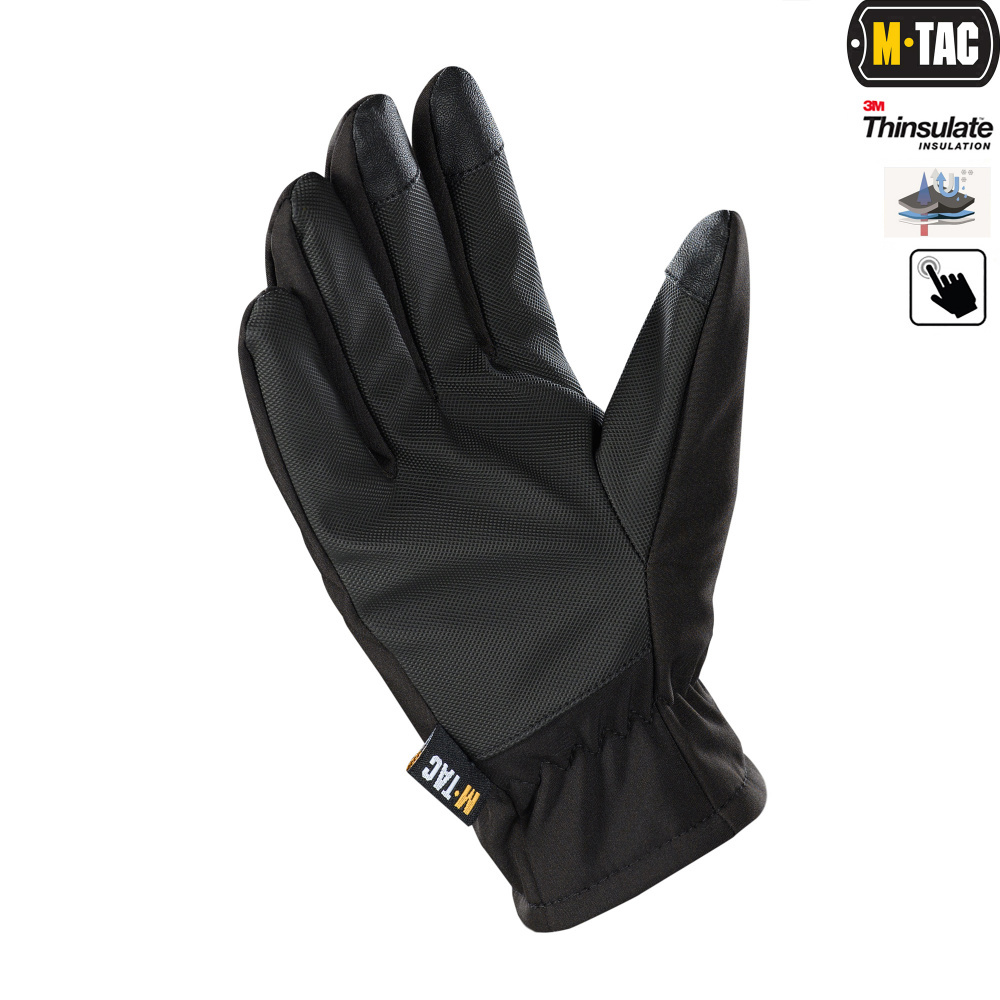 Рукавиці M-TAC  SOFT SHELL THINSULATE BLACK (90308002)