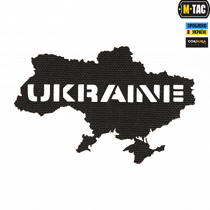 M-Tac нашивка Ukraine (контур) скрізна Laser Cut Black (51148002)