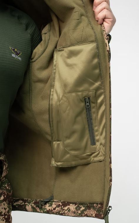 Куртка Демісезонна Soft Shell Хижак НГУ Чоловіча з флісовою підкладкою