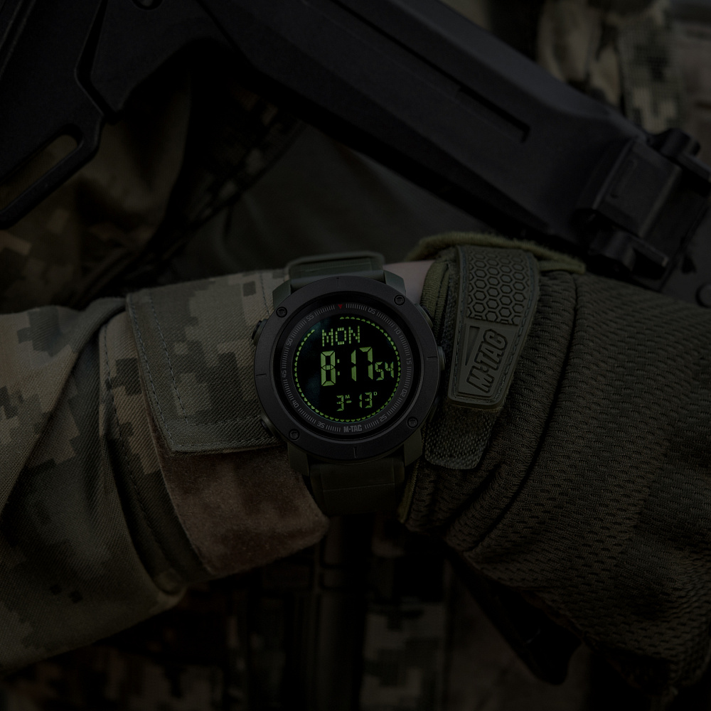 M-Tac годинник тактичний з компасом 2095 Army Green (50009001)