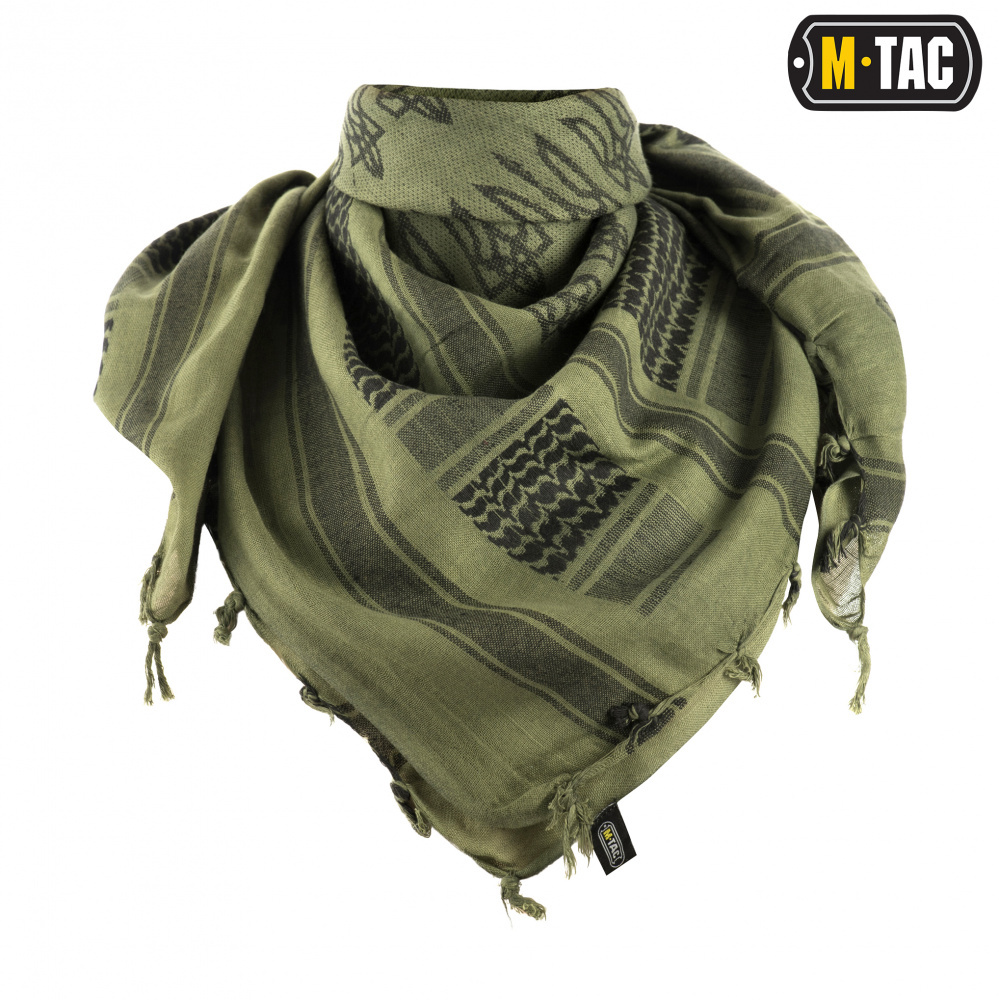 M-Tac M-TAC ШАРФ ШЕМАГ З ТРИЗУБОМ OLIVE/BLACK (40905001)