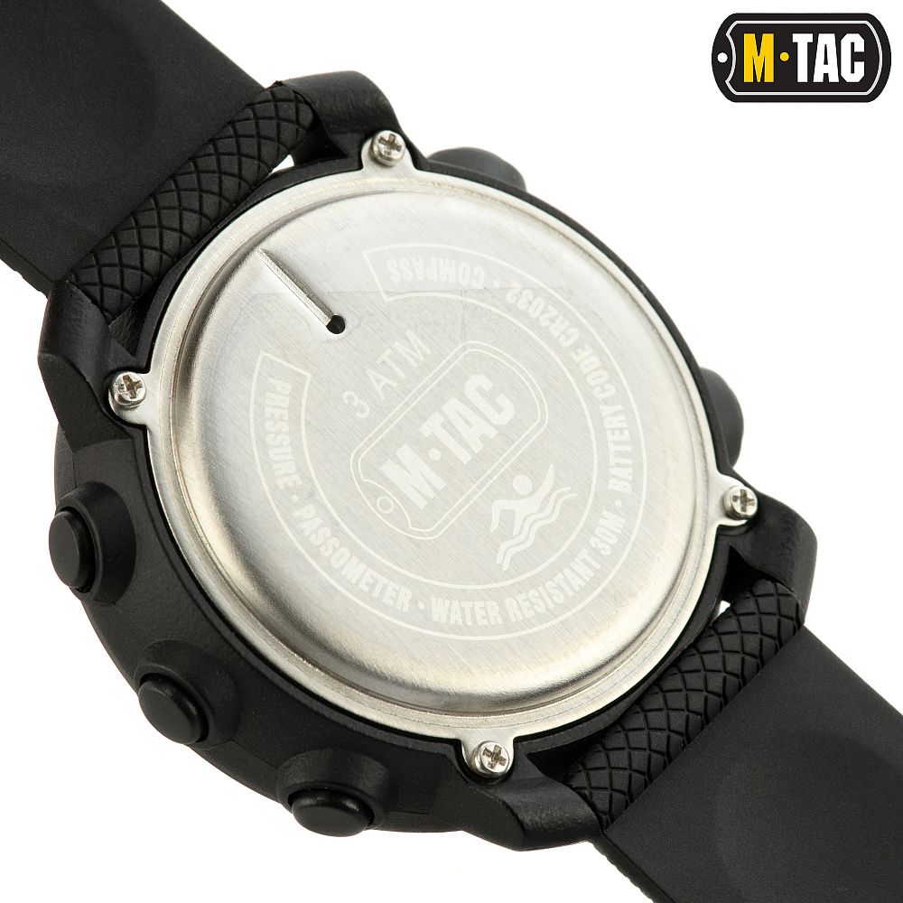M-Tac годинник тактичний мультифункціональний Black  (50004002)