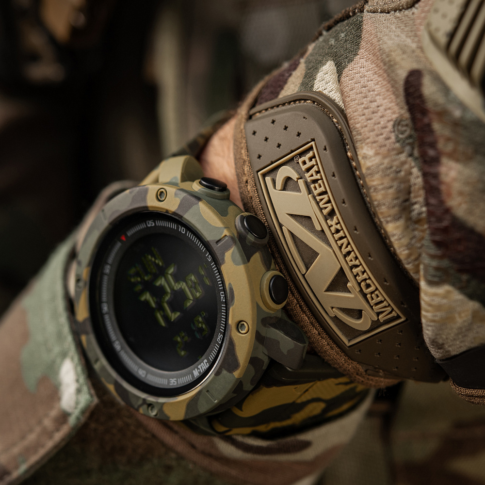 M-Tac годинник тактичний з компасом 2095 Camo (50009030)