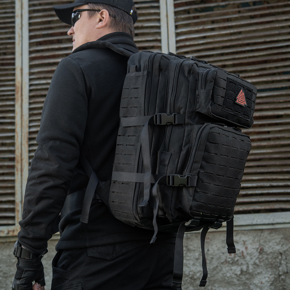 M-Tac рюкзак Large Assault Pack Laser Cut Black (10335002)