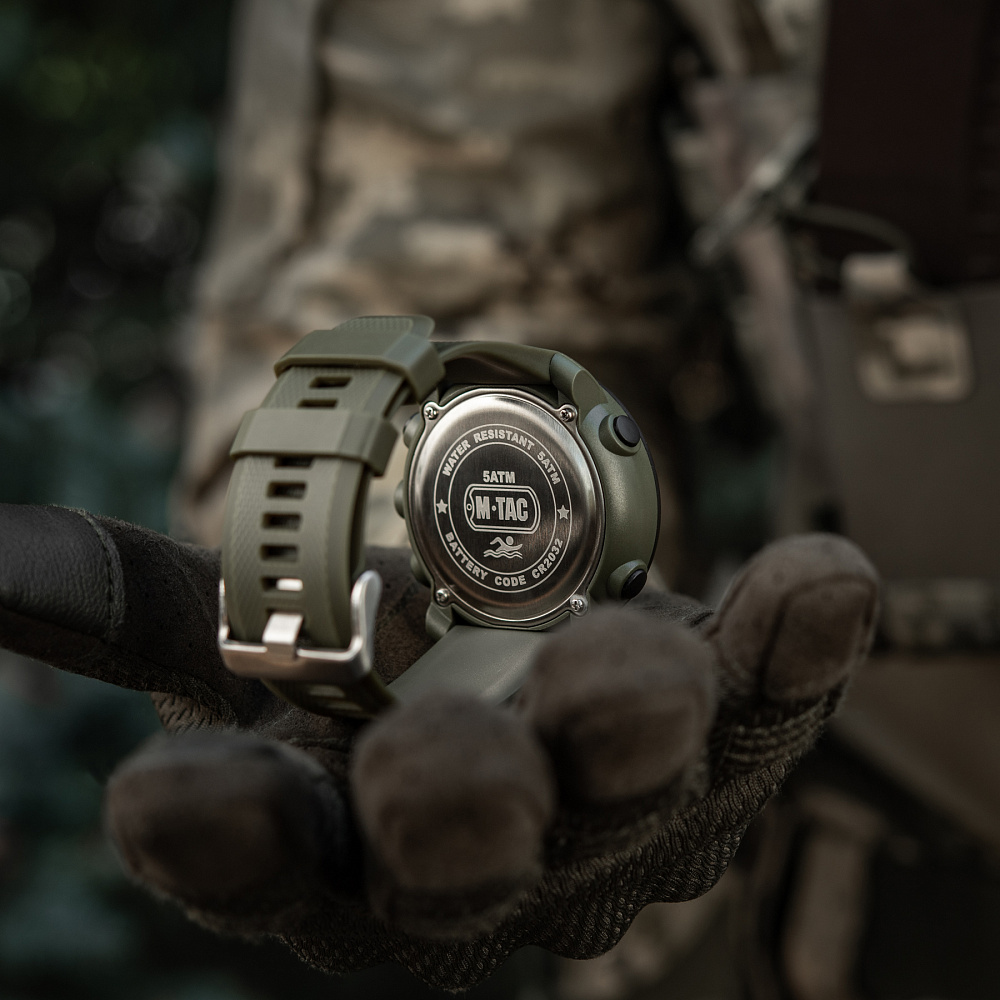 M-Tac годинник тактичний з компасом 2095 Army Green (50009001)
