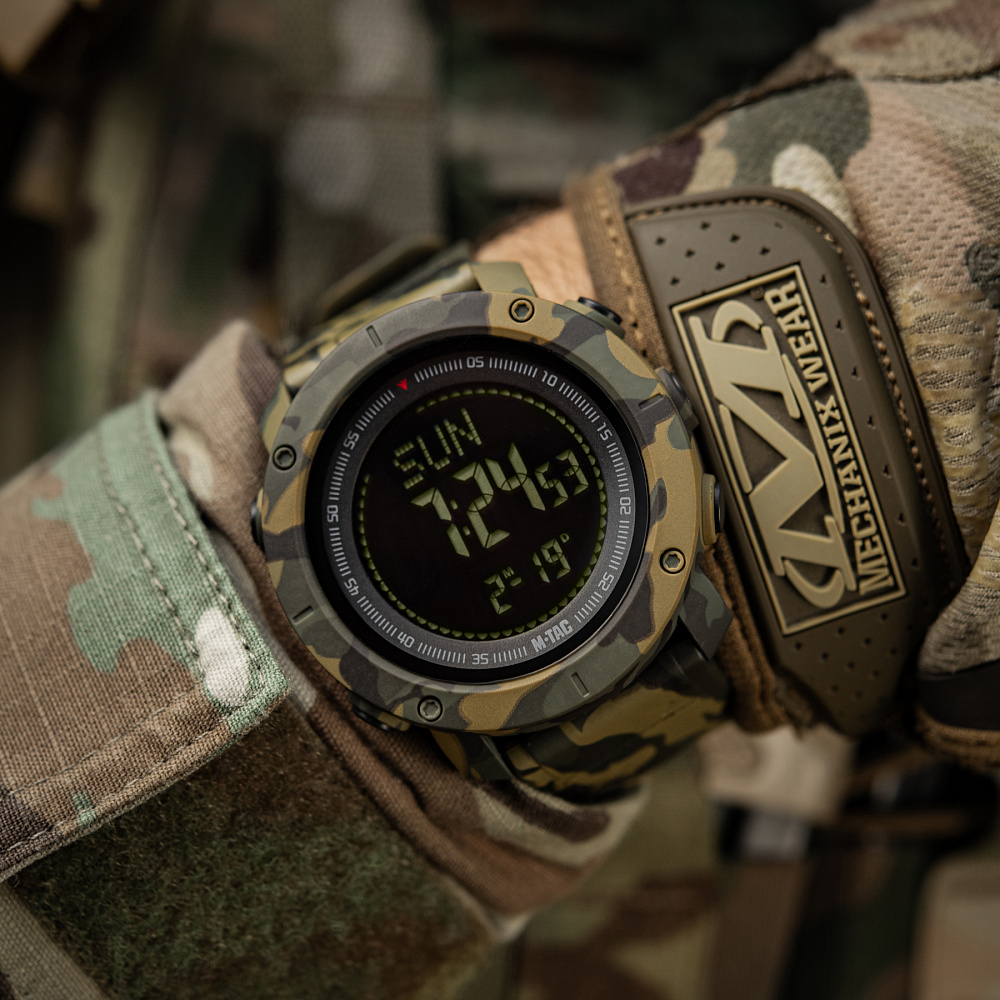 M-Tac годинник тактичний з компасом 2095 Camo (50009030)