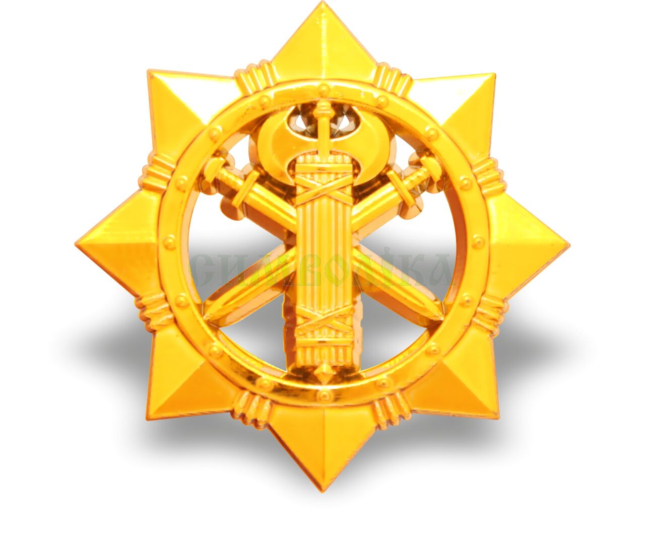 Беретний знак Військова служба правопорядку (пластмаса) не уставний