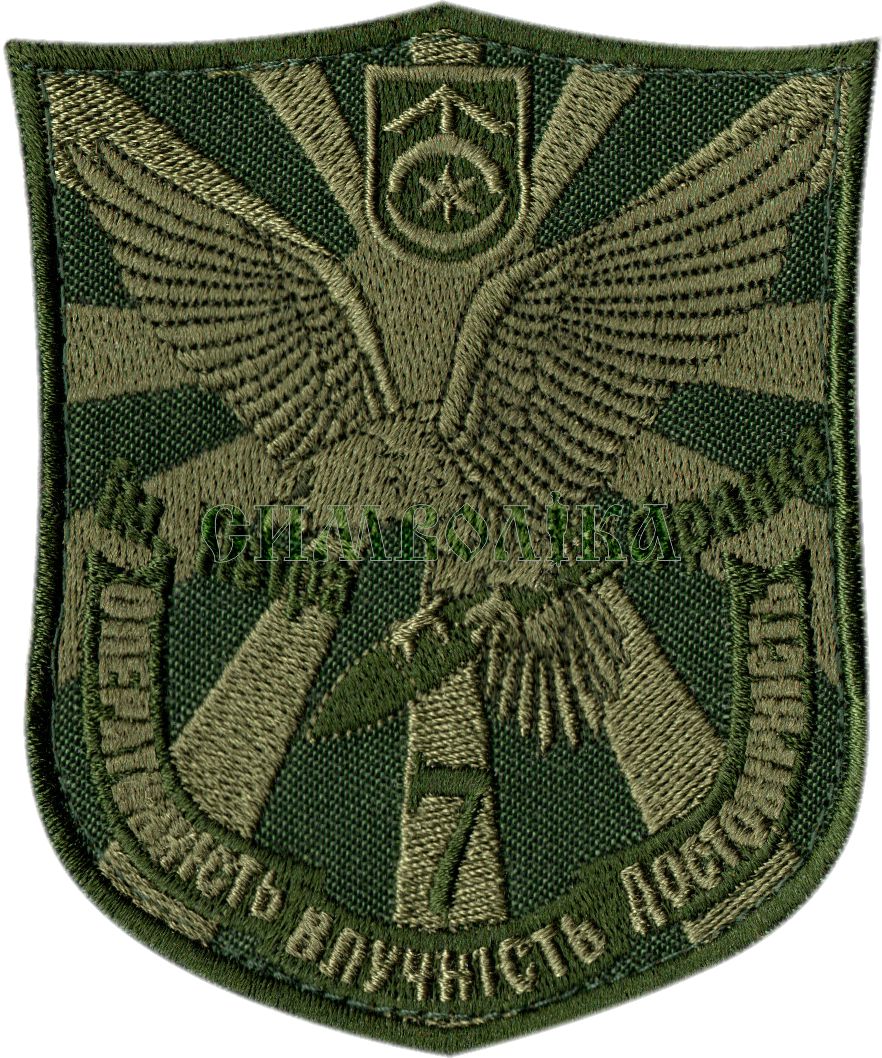 7 бригада тактичної авіації ім. П. Франка / тк.олива / зах / Нарукавна емблема !