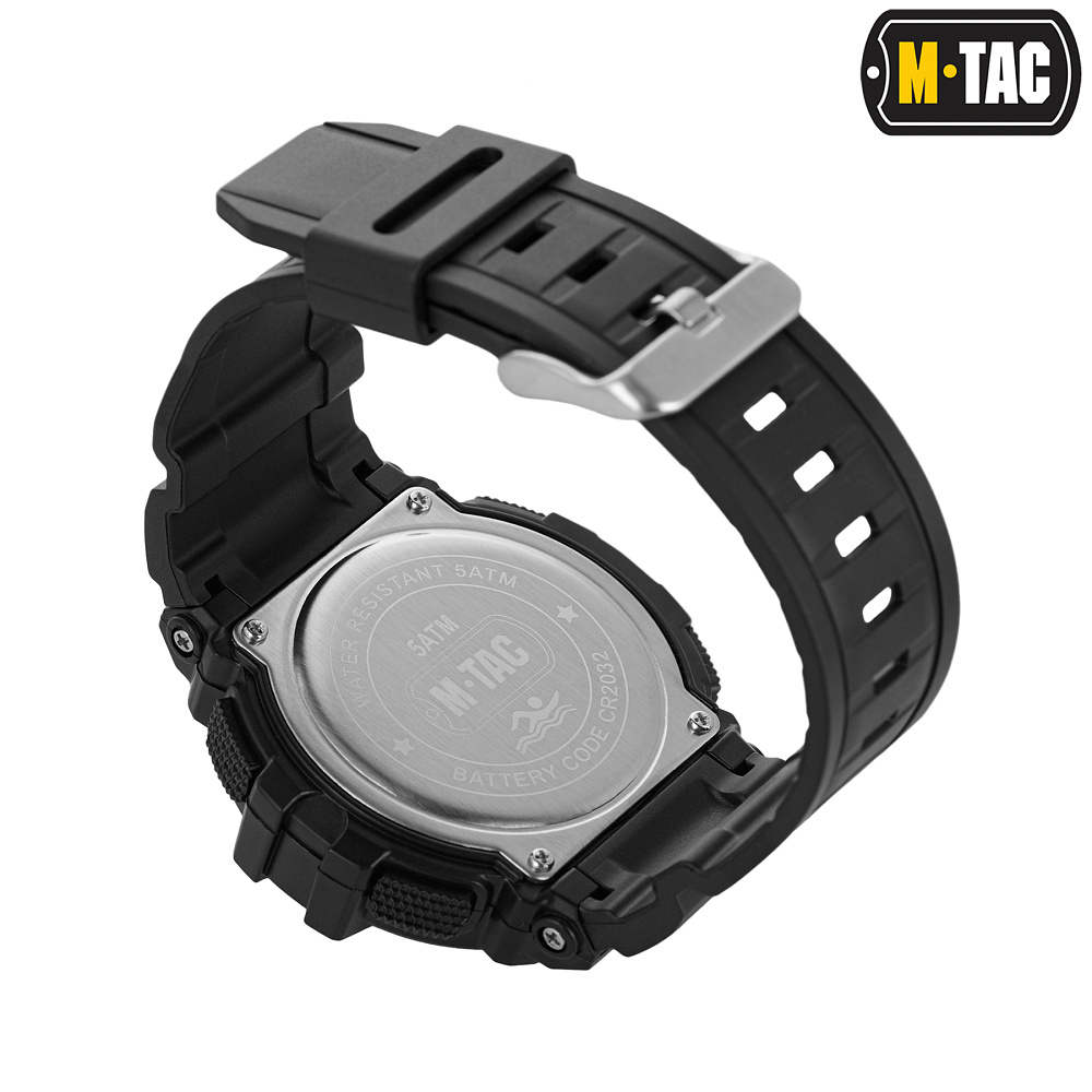 M-Tac годинник тактичний з компасом 2233 Black (50010002)
