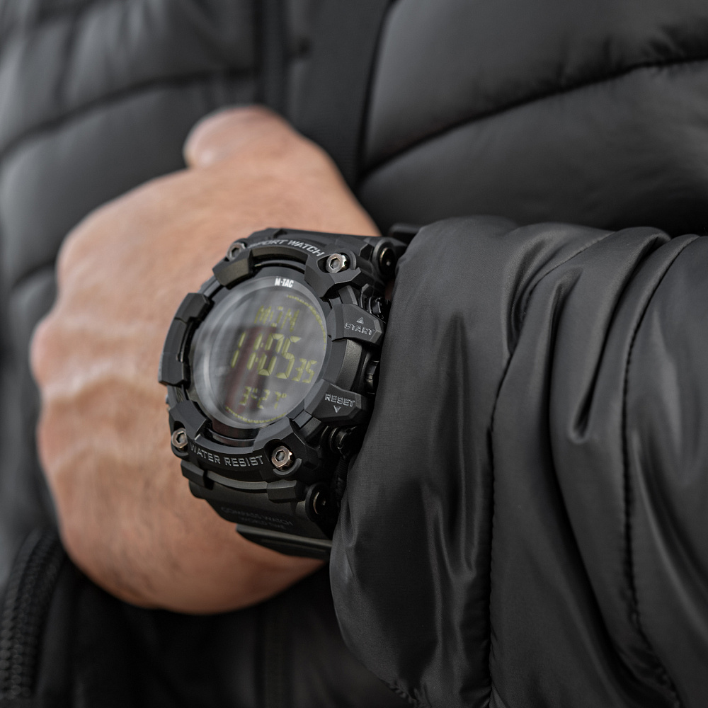 M-Tac годинник тактичний 2037 Black (50007002)