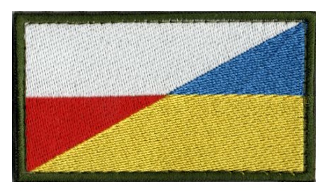 Прапорець Україна-Польща 8х4,5см !