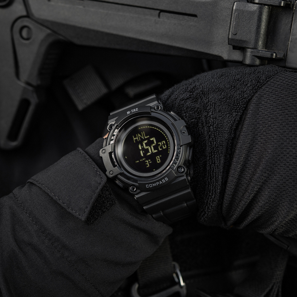 M-Tac годинник тактичний з компасом 2233 Black (50010002)