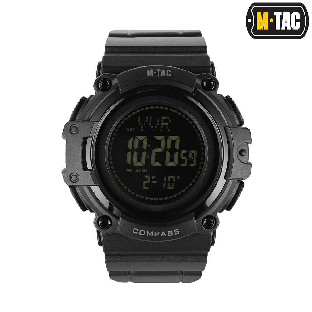 M-Tac годинник тактичний з компасом 2233 Black (50010002)