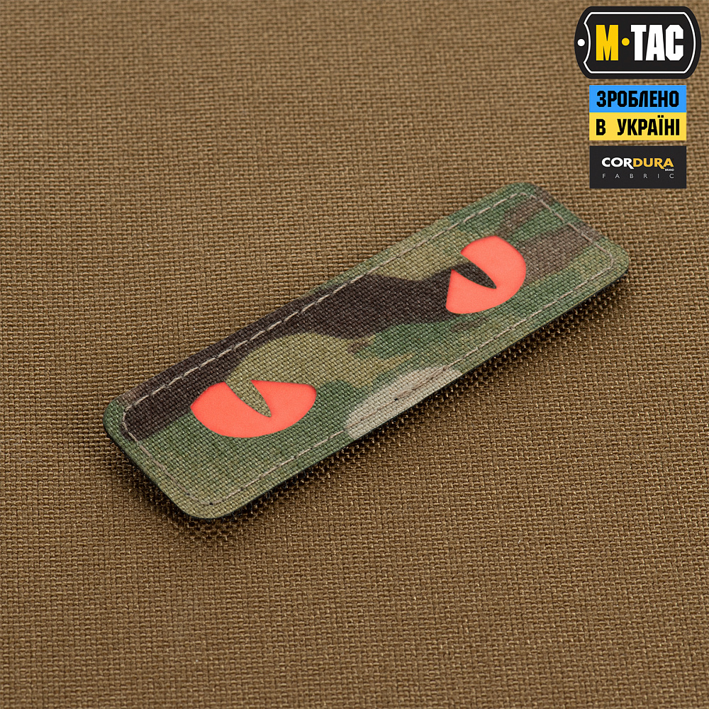 M-Tac нашивка Cat Eyes Laser Cut Multicam/Red/GID (51495998)