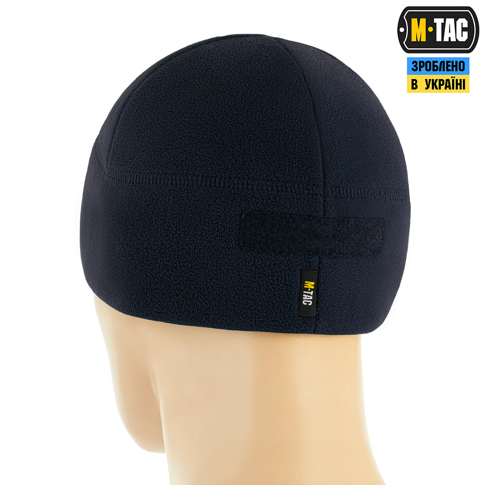 M-Tac шапка Watch Cap Elite фліс (320г/м2) з липучкою Dark Navy Blue (40029015)