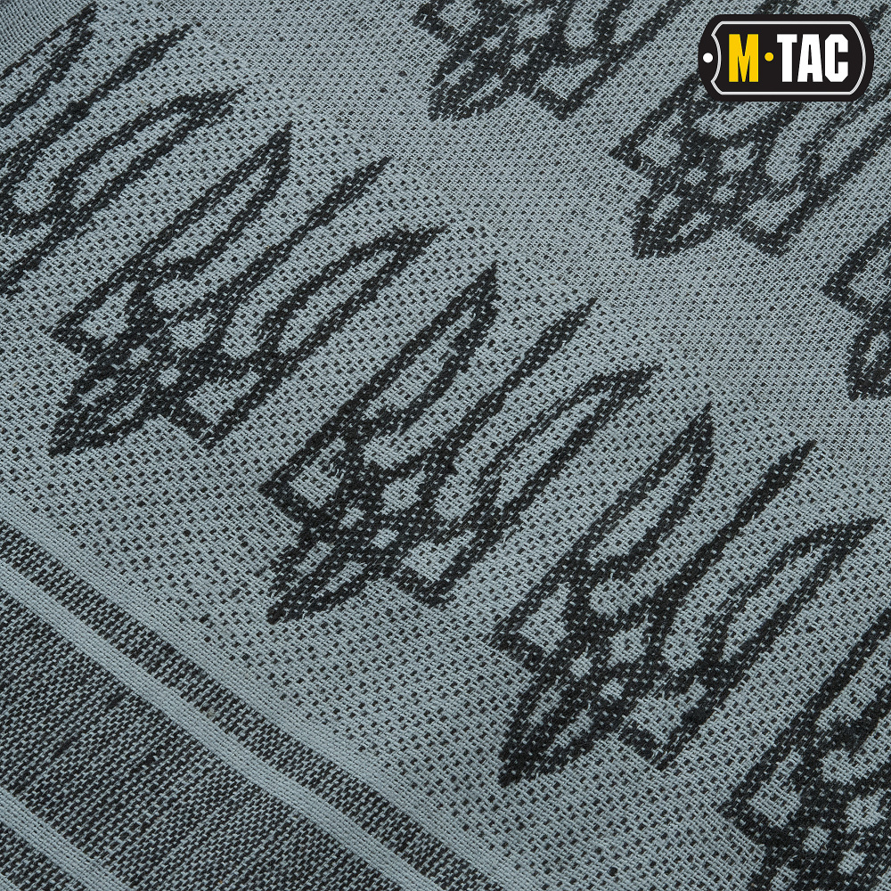 M-Tac M-TAC ШАРФ ШЕМАГ С ТРИЗУБОМ GREY/BLACK (40905011)