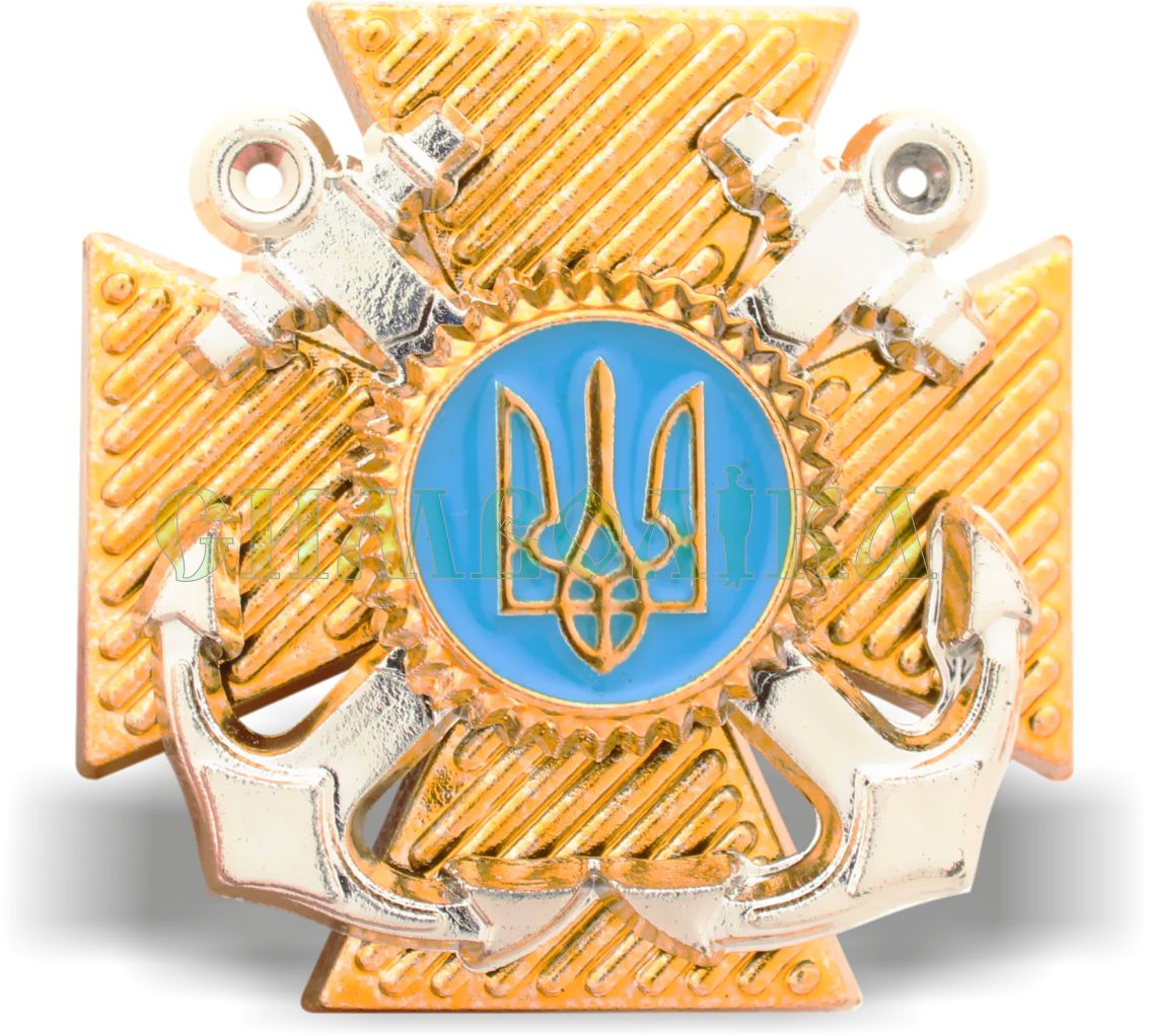 Знак на кашкет для Військово-Морських Сил пластмаса 2018