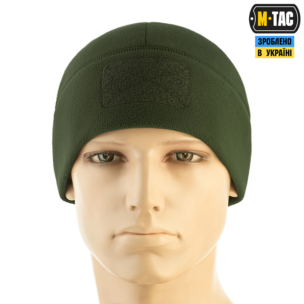 M-Tac шапка Watch Cap Elite фліс (320г/м2) з липучкою Army Olive (40029062)