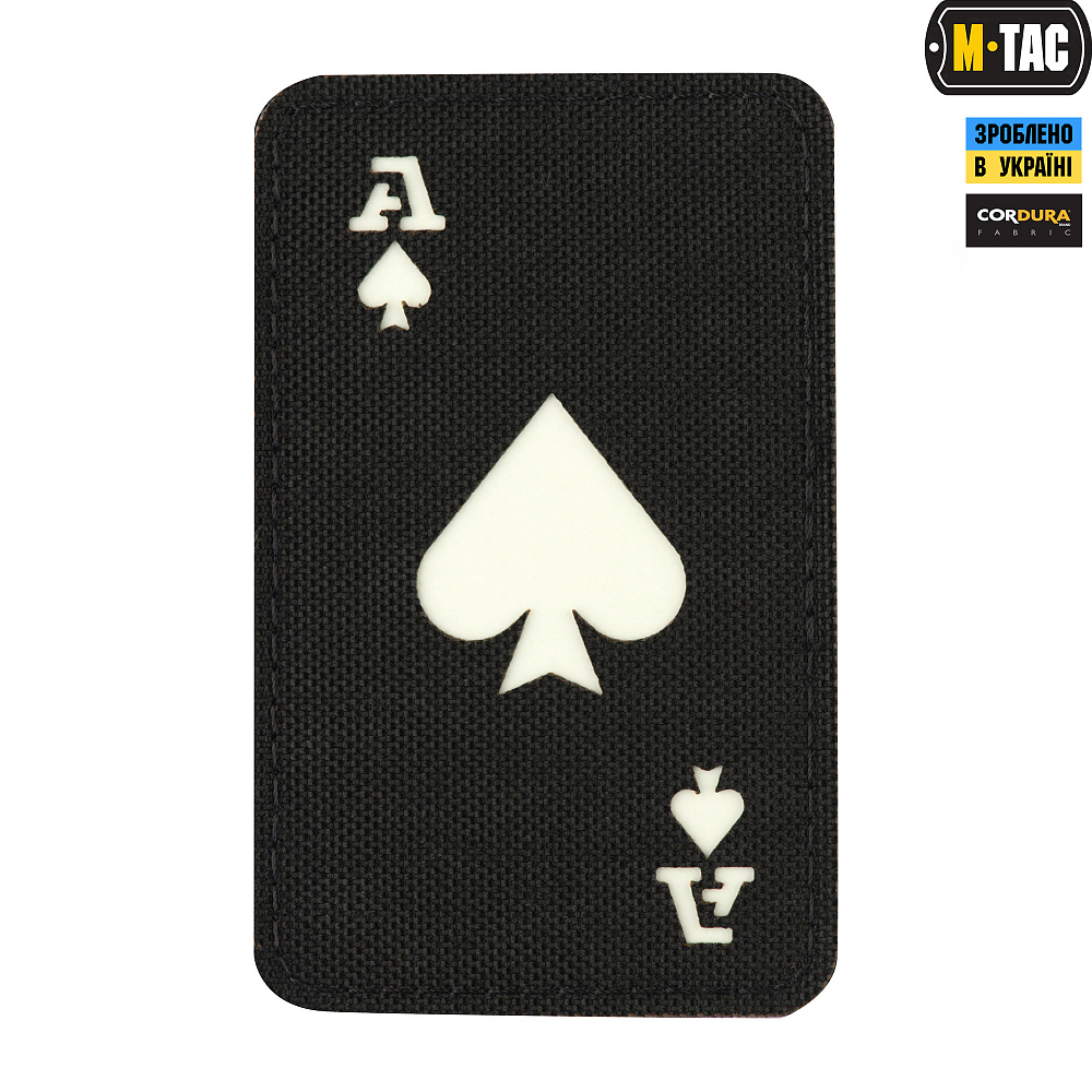 M-Tac нашивка Ace of Spades Laser Cut Black/GID (51109299)