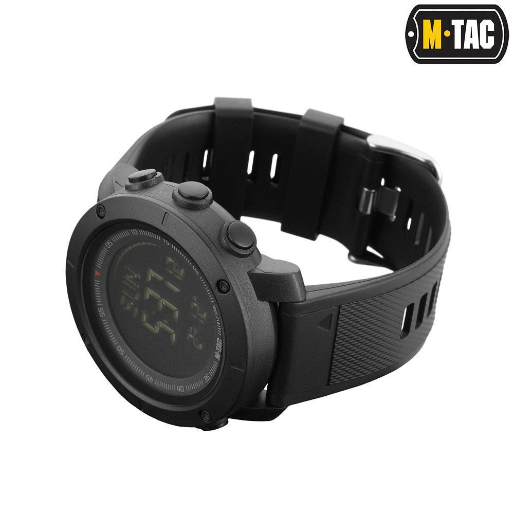 M-Tac годинник тактичний з компасом 2095 Black (50009002)