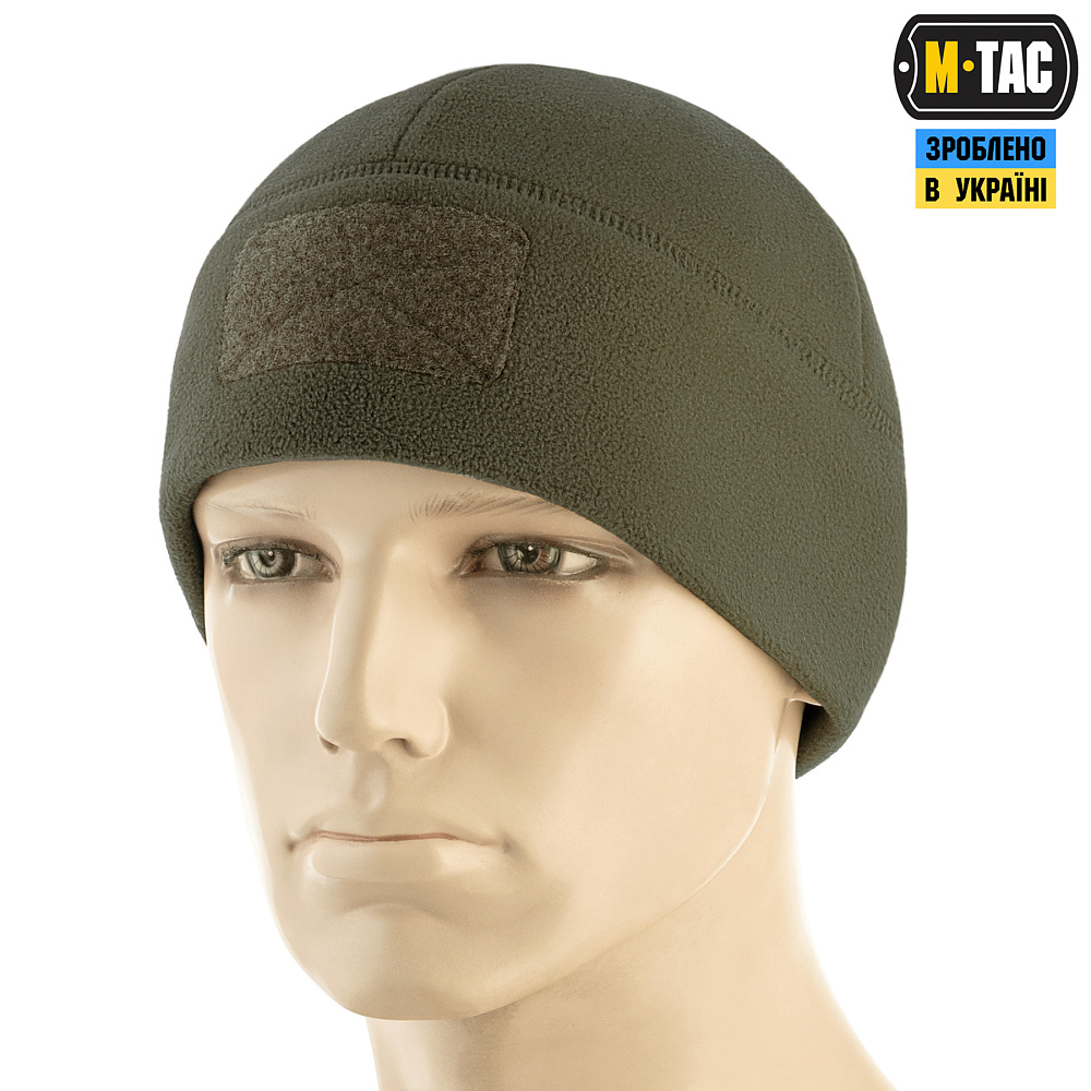 M-Tac шапка Watch Cap Elite фліс (320г/м2) з липучкою Dark Olive  (40029048)