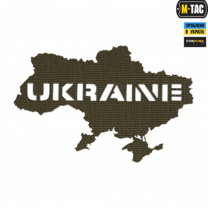 M-Tac нашивка Ukraine (контур) наскрізна Laser Cut Ranger Green (51148023)