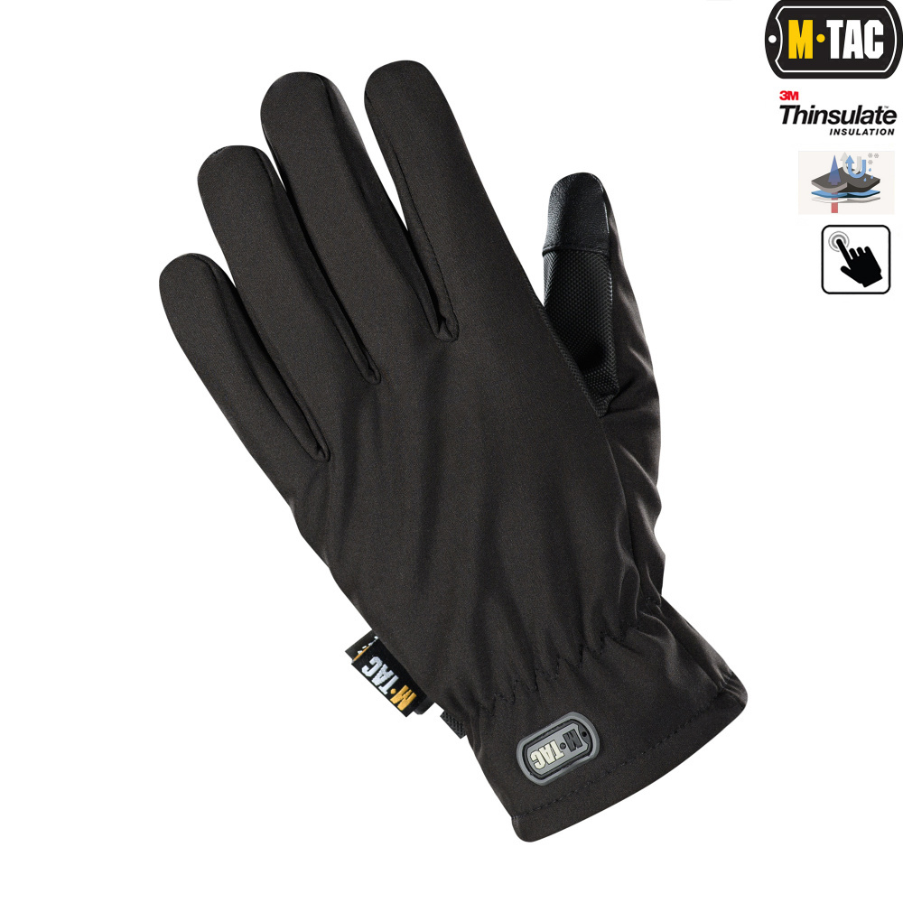 Рукавиці M-TAC  SOFT SHELL THINSULATE BLACK (90308002)