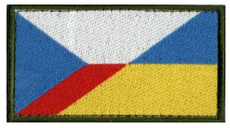 Прапорець Україна-Чехія 8х4,5см !