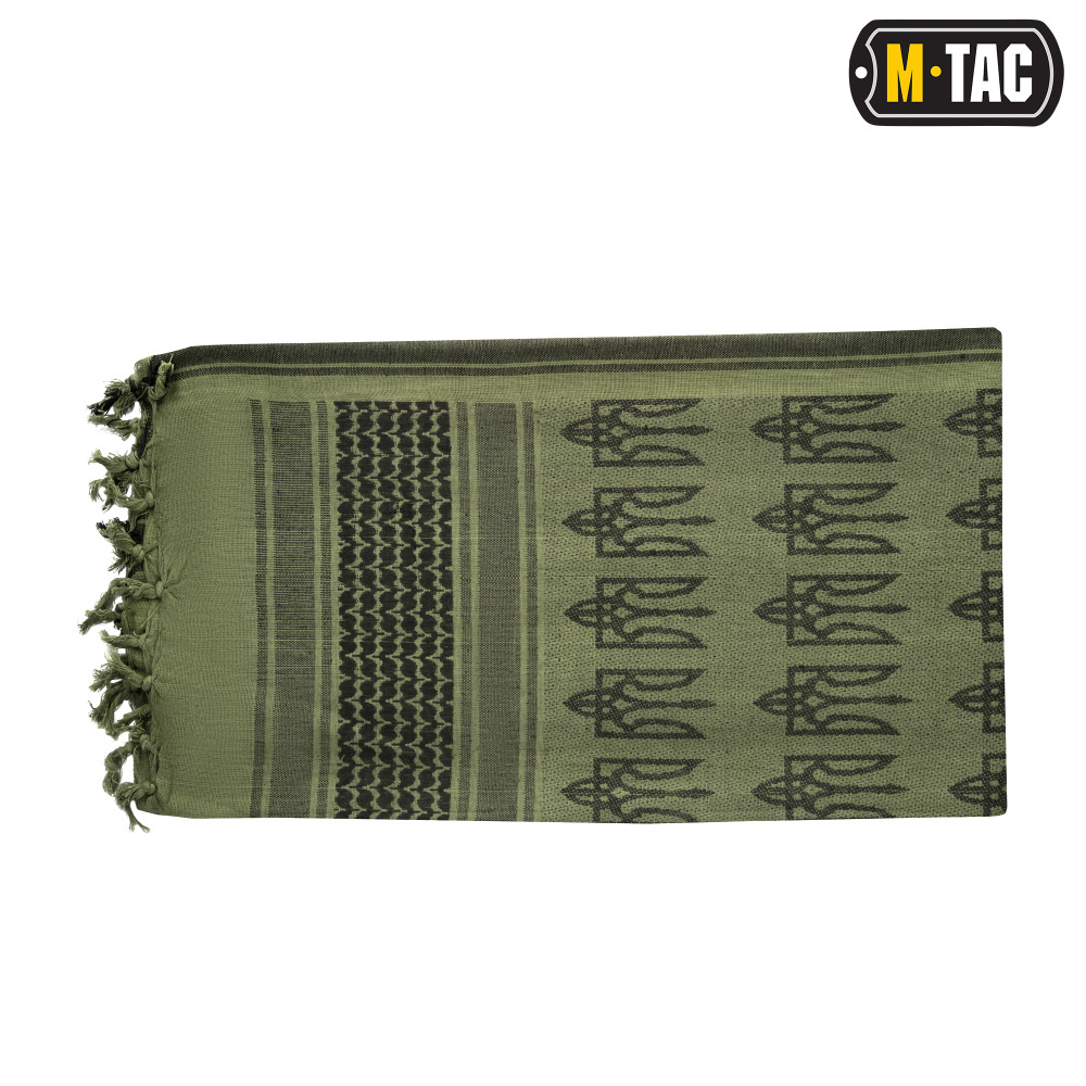 M-Tac M-TAC ШАРФ ШЕМАГ З ТРИЗУБОМ OLIVE/BLACK (40905001)
