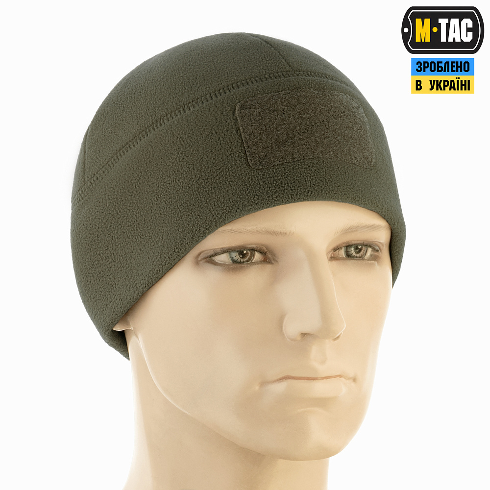 M-Tac шапка Watch Cap Elite фліс (320г/м2) з липучкою Dark Olive  (40029048)