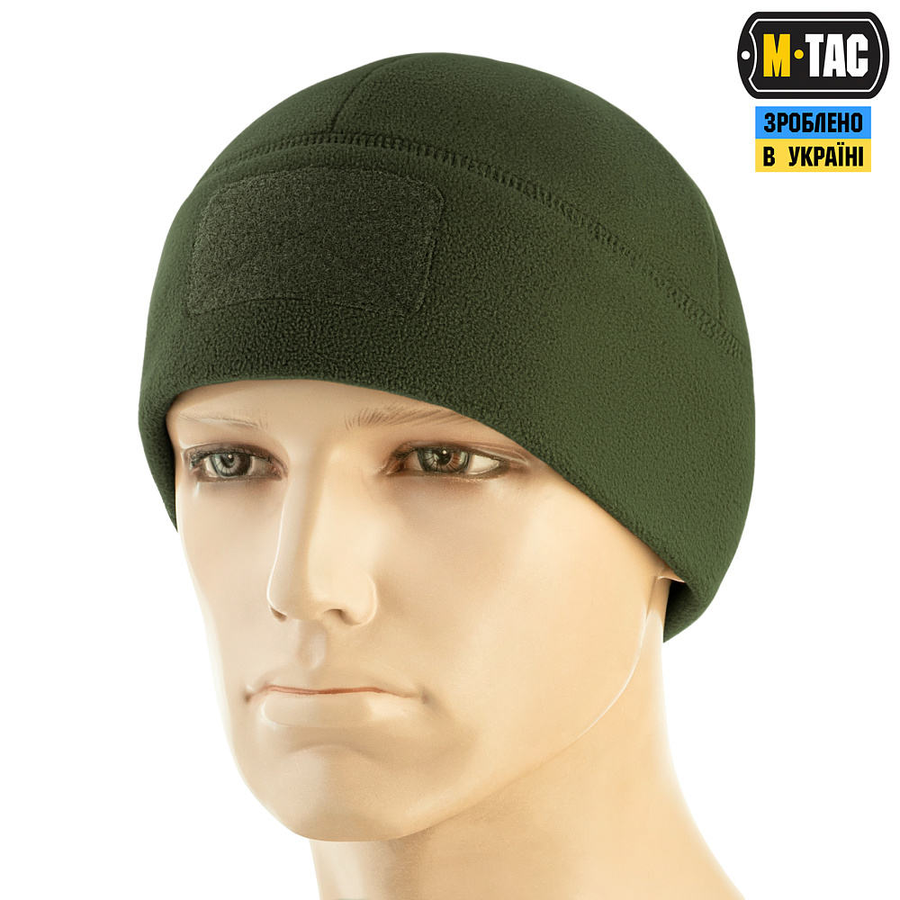 M-Tac шапка Watch Cap Elite фліс (320г/м2) з липучкою Army Olive (40029062)