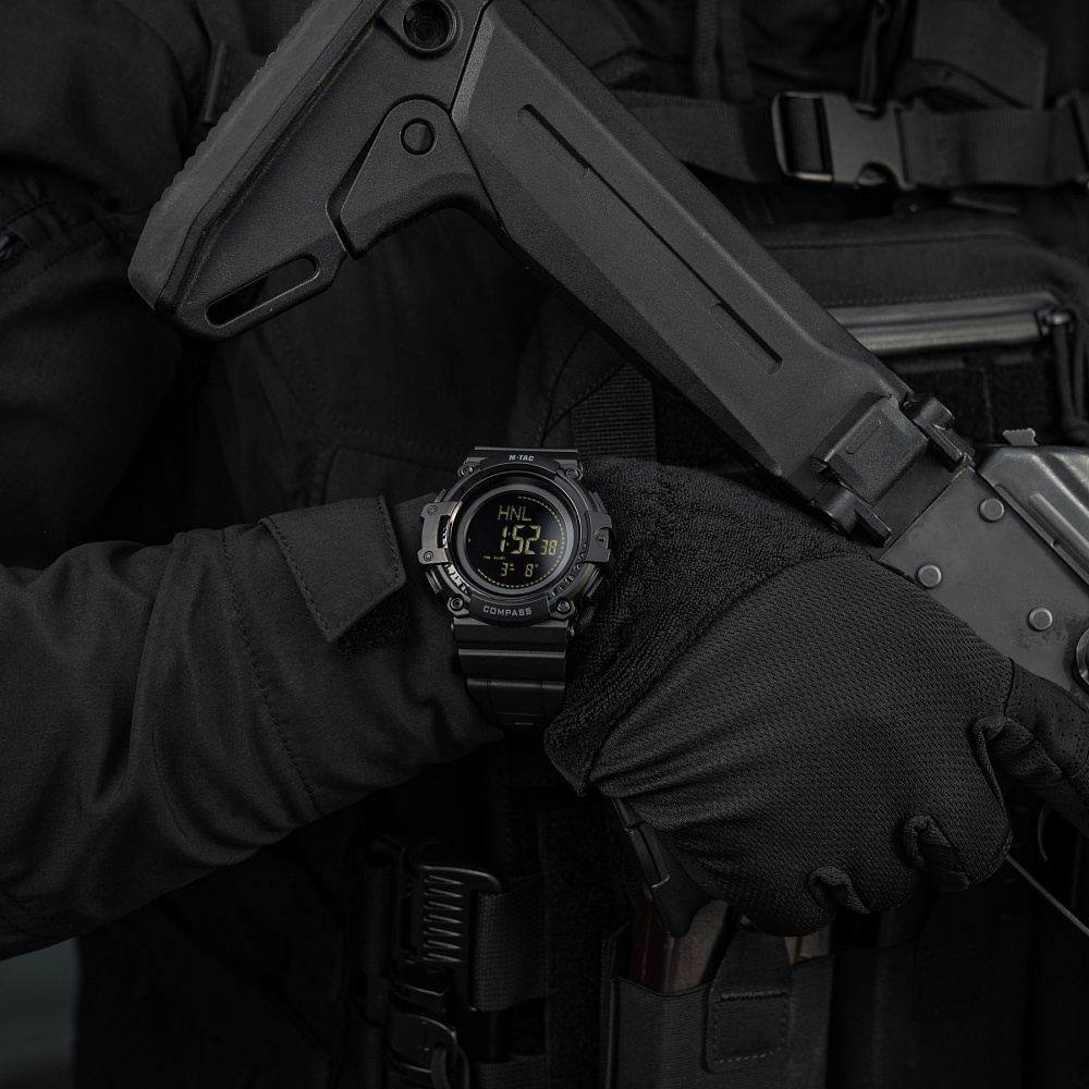 M-Tac годинник тактичний з компасом 2233 Black (50010002)