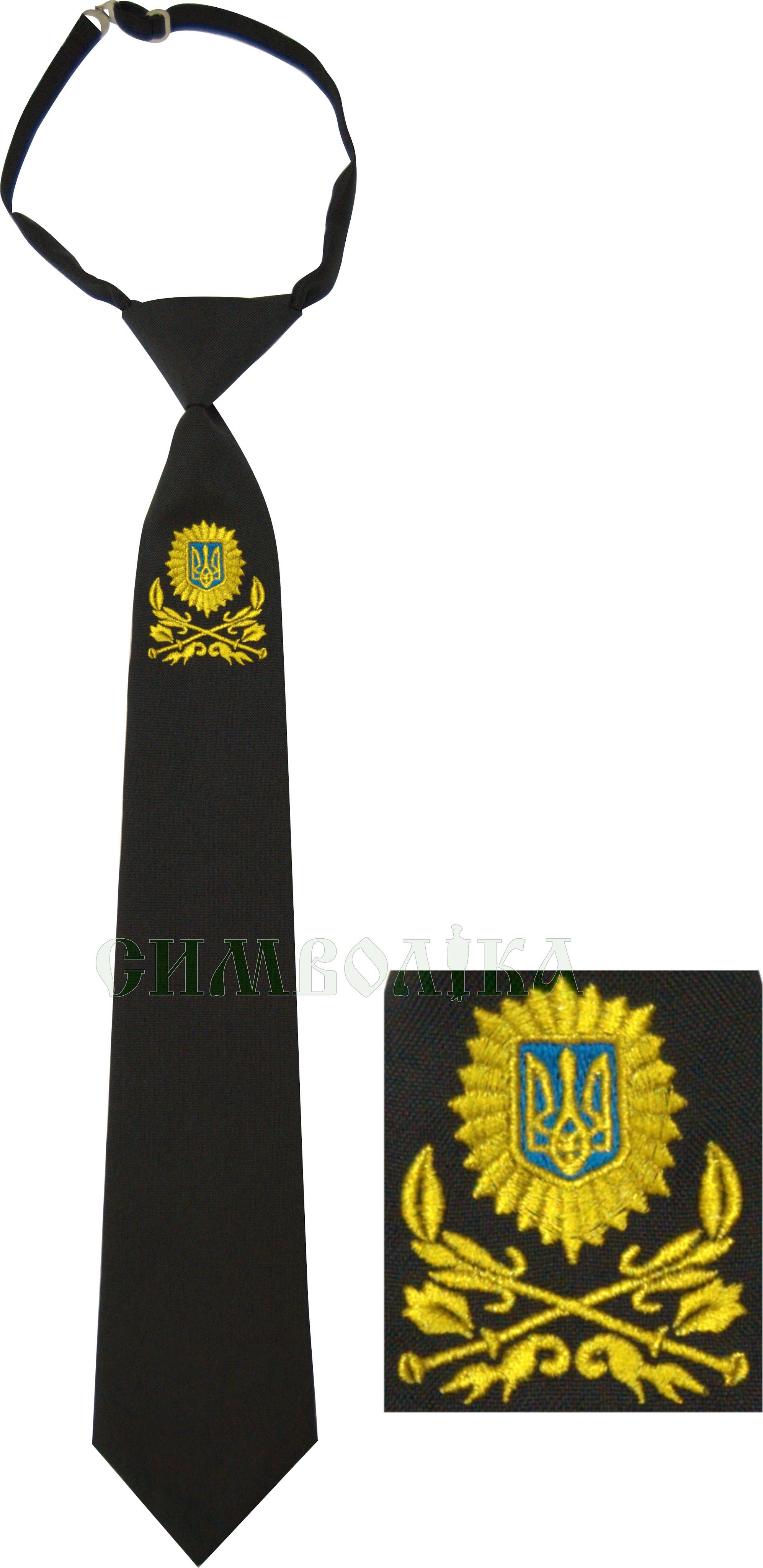 Галстук Українське козацтво/ тк. школа