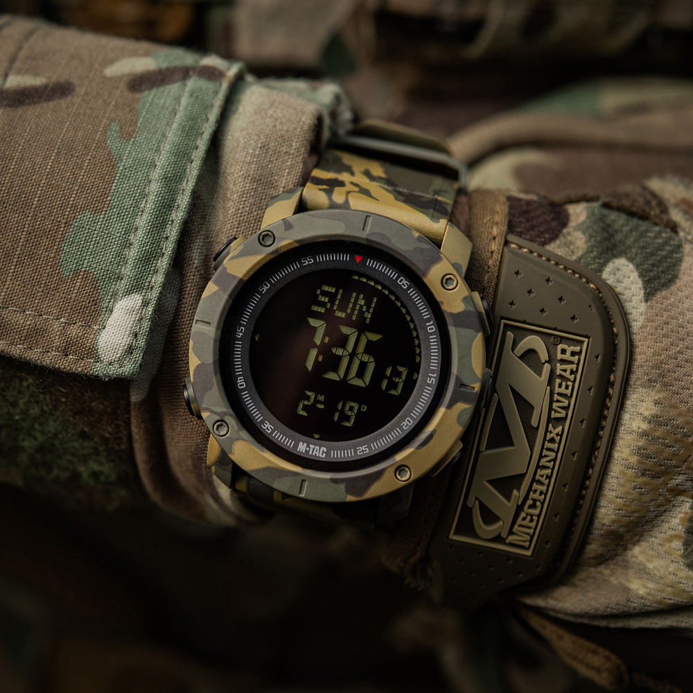 M-Tac годинник тактичний з компасом 2095 Camo (50009030)