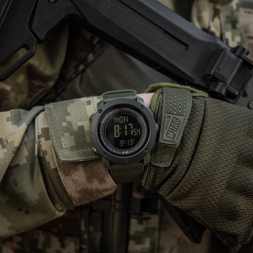 M-Tac годинник тактичний з компасом 2095 Army Green (50009001)