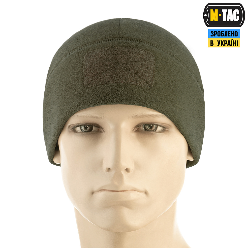 M-Tac шапка Watch Cap Elite фліс (320г/м2) з липучкою Dark Olive  (40029048)