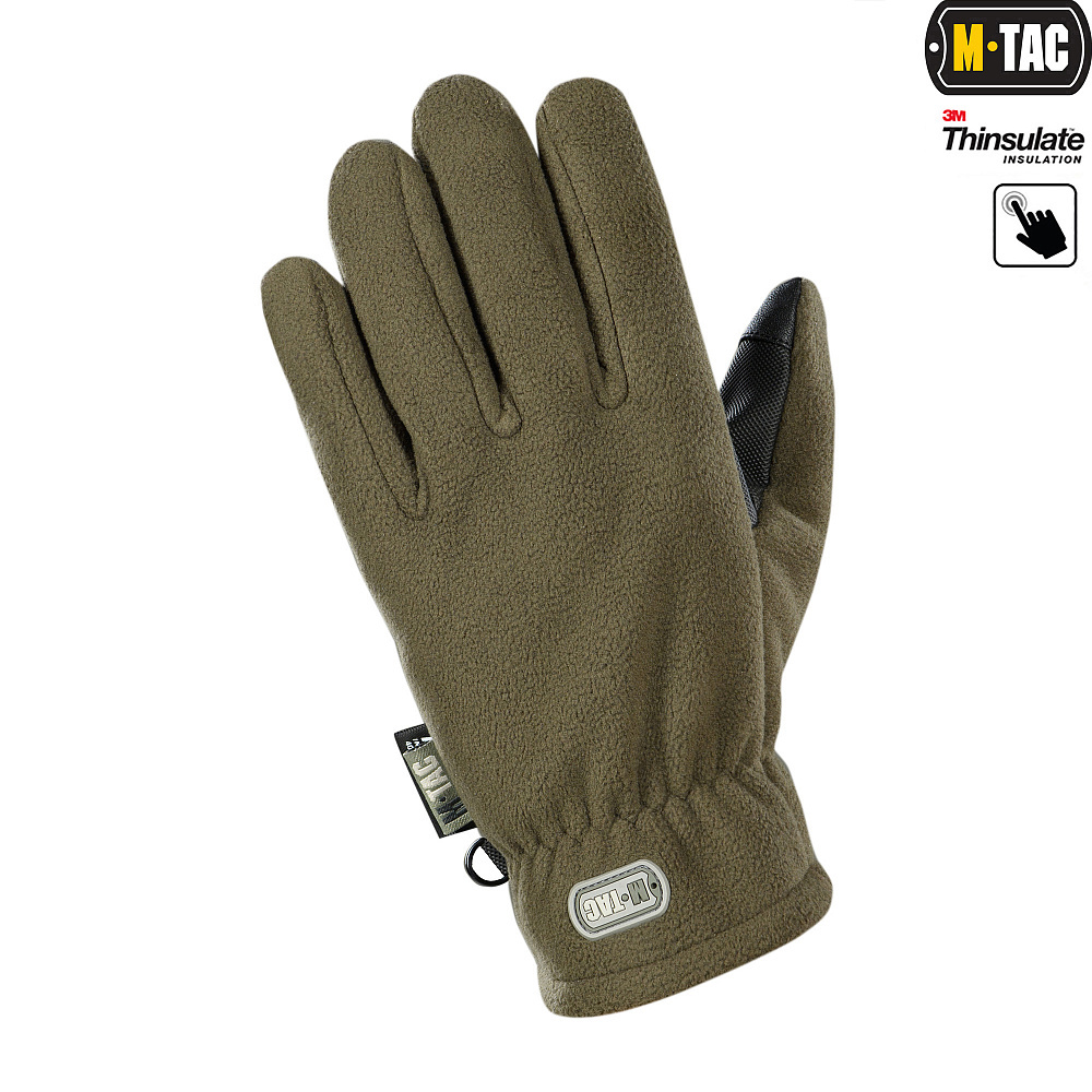 M-Tac M-TAC РУКАВИЧКИ FLEECE THINSULATE OLIVE (90309001)