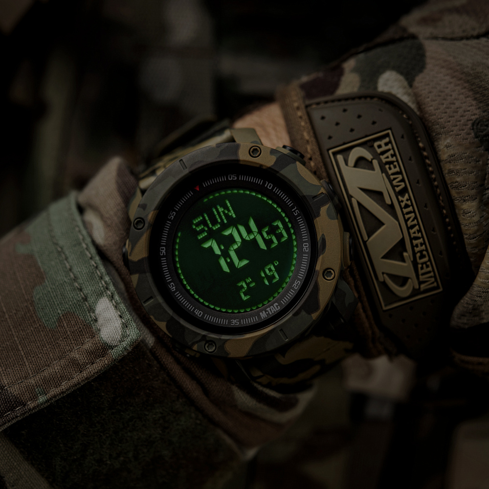 M-Tac годинник тактичний з компасом 2095 Camo (50009030)