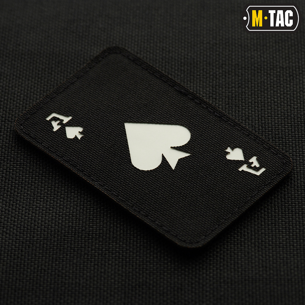 M-Tac нашивка Ace of Spades Laser Cut Black/GID (51109299)