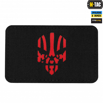 M-Tac нашивка Месник горизонтальна Laser Cut Black/Red (51179233)