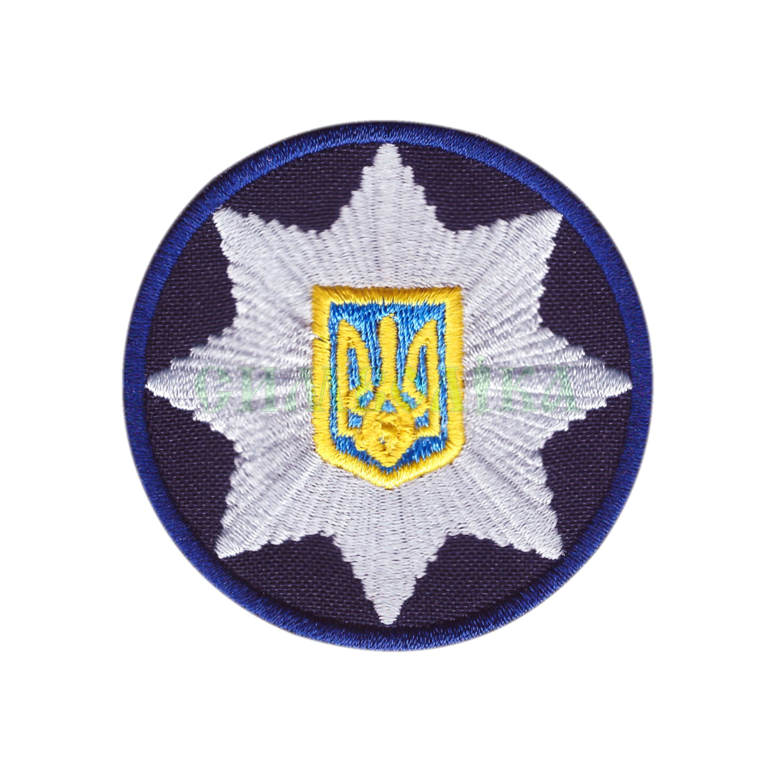 Кокарда Поліція синя !