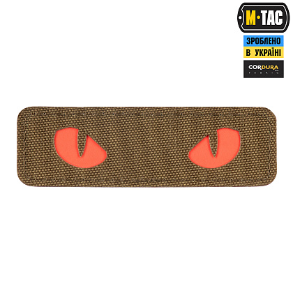 M-TAC НАШИВКА CAT EYES LASER CUT COYOTE/RED/GID (51495995)